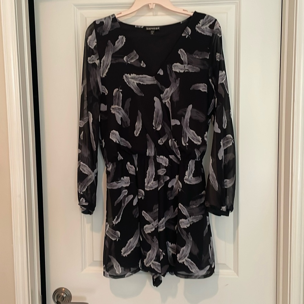 Express Feather Romper Medium